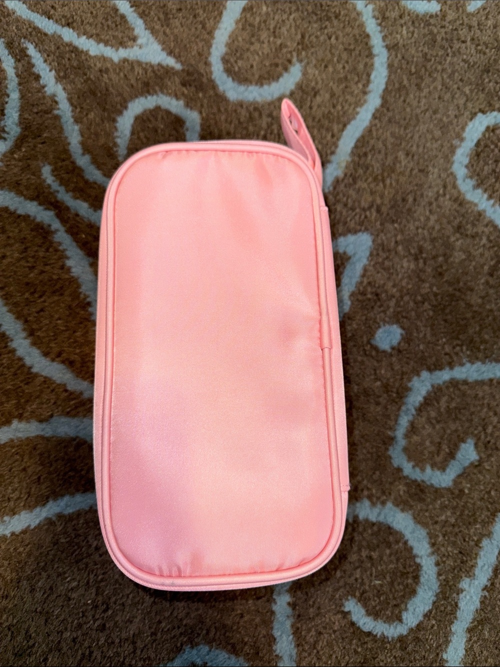 Pink Organizer Pouch with V Initial - Picture 7 of 10